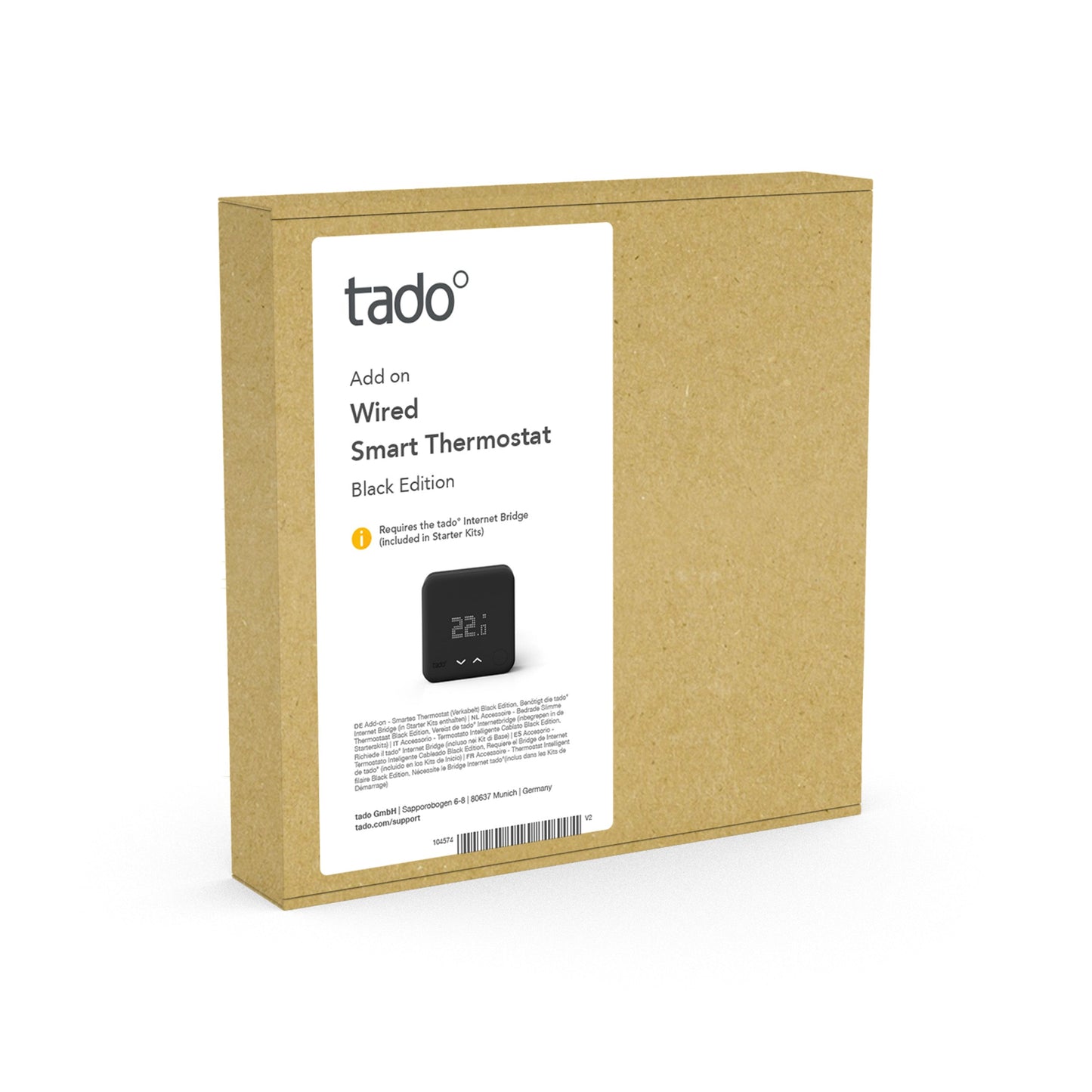 Add-on Smart Thermostat Black